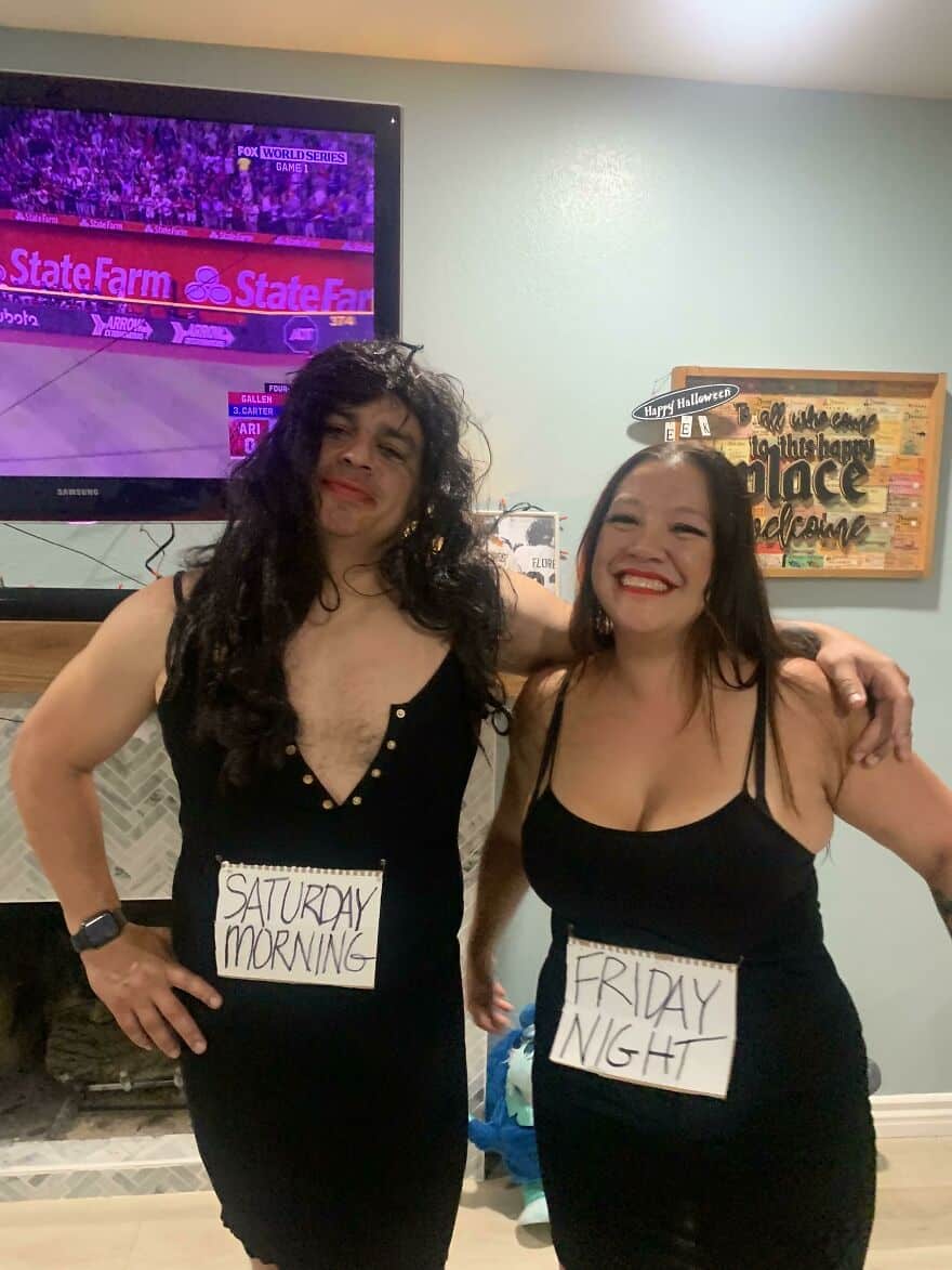 Last Minute Costumes. Lol. They Were A Hit! Last Minute Costumes. Lol. They Were A Hit!