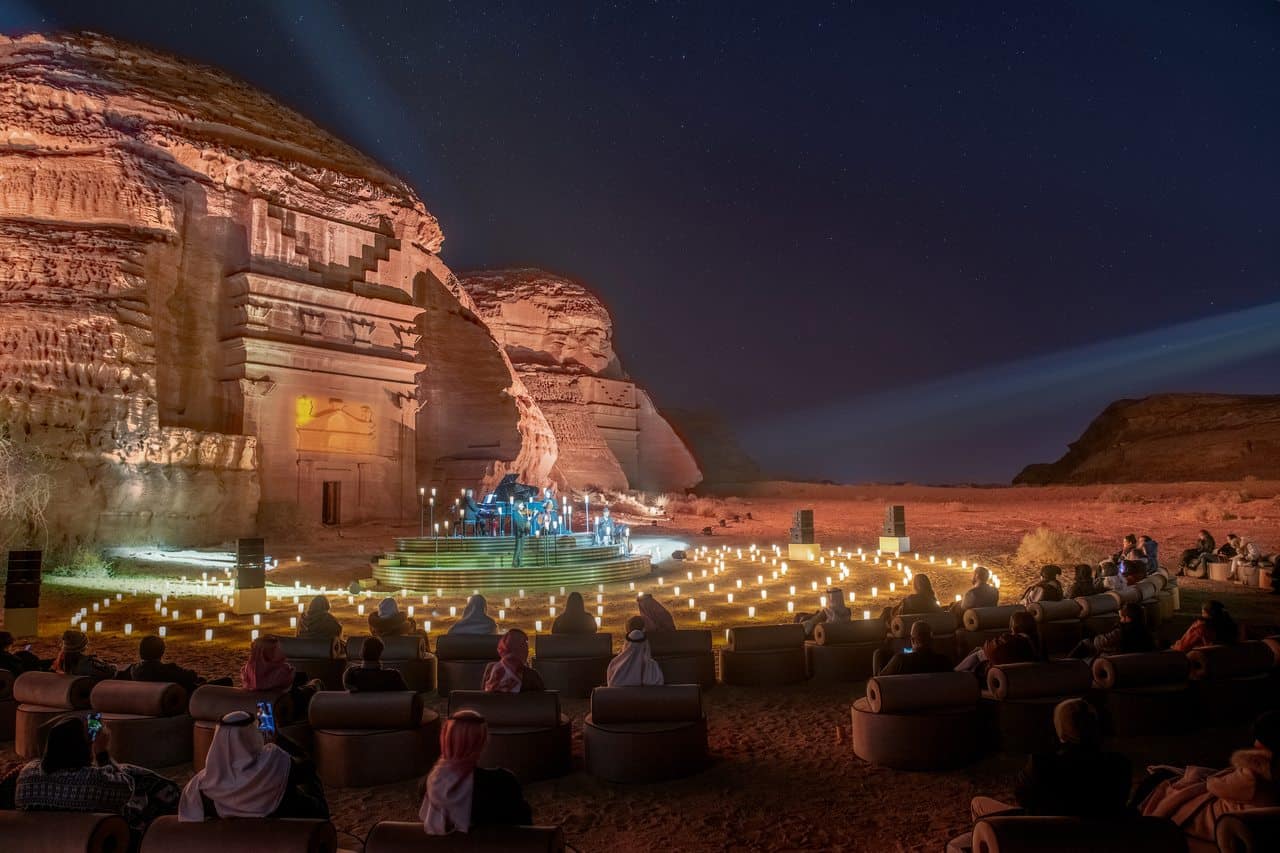 Hegra, Saudi Arabia: Candlelight Concert in the desert