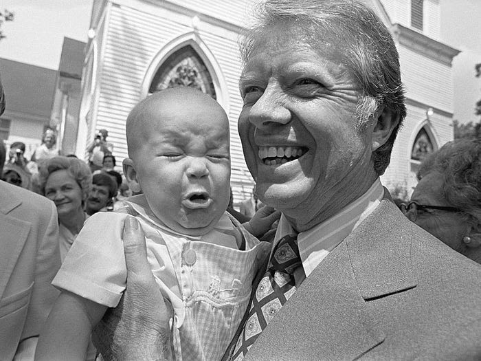 jimmy carter crying baby
