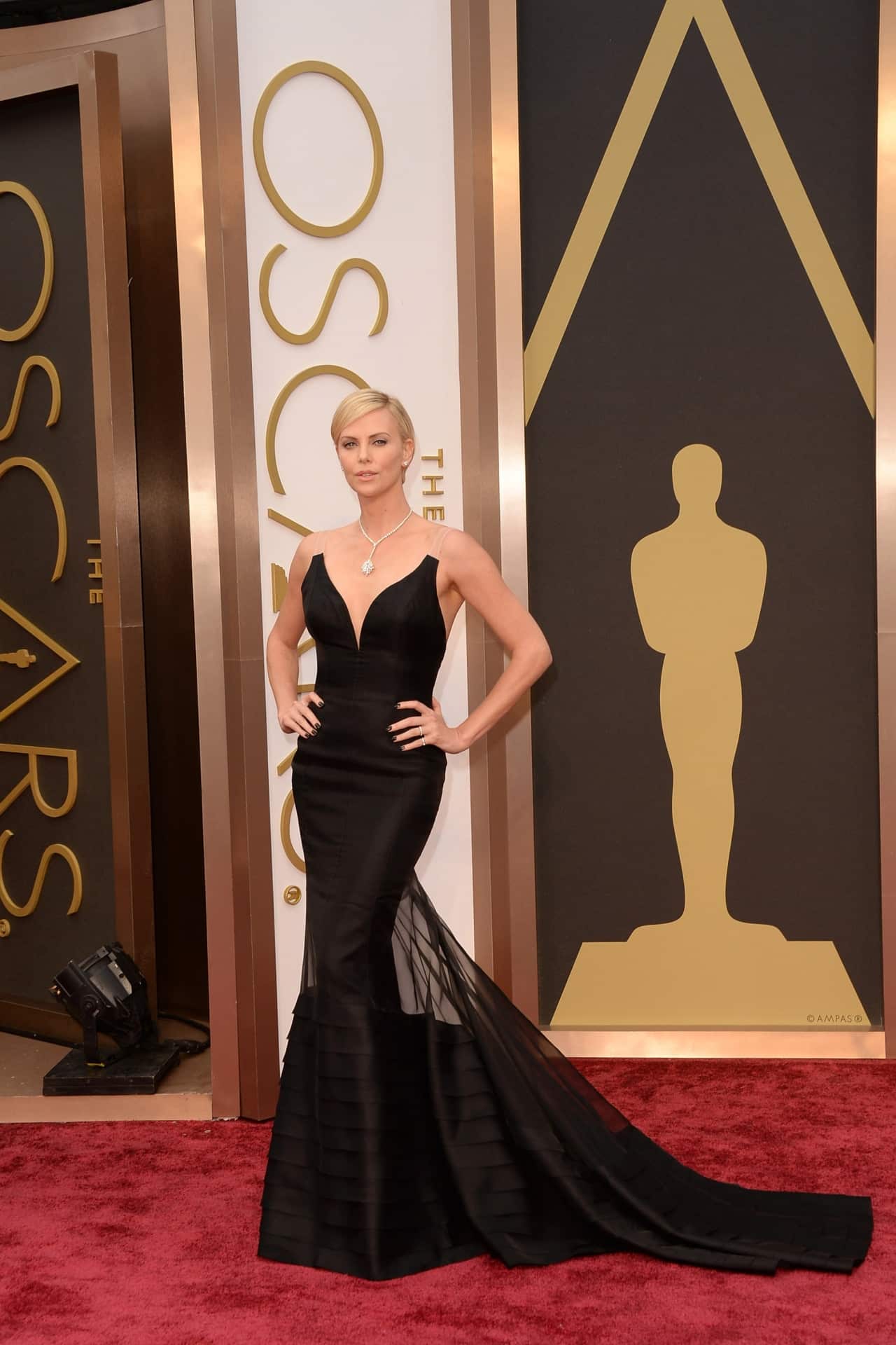 Image credits: Getty Images16. Charlize Theron (2014)
Event: The Academy Awards
Designer: Christian Dior
Cost of the red carpet look: $132,521