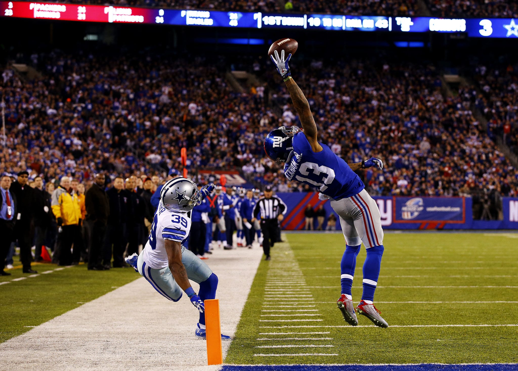 Cowboys Edge the Giants Despite Odell Beckham Jr.'s Spectacular Catch - The  New York Times