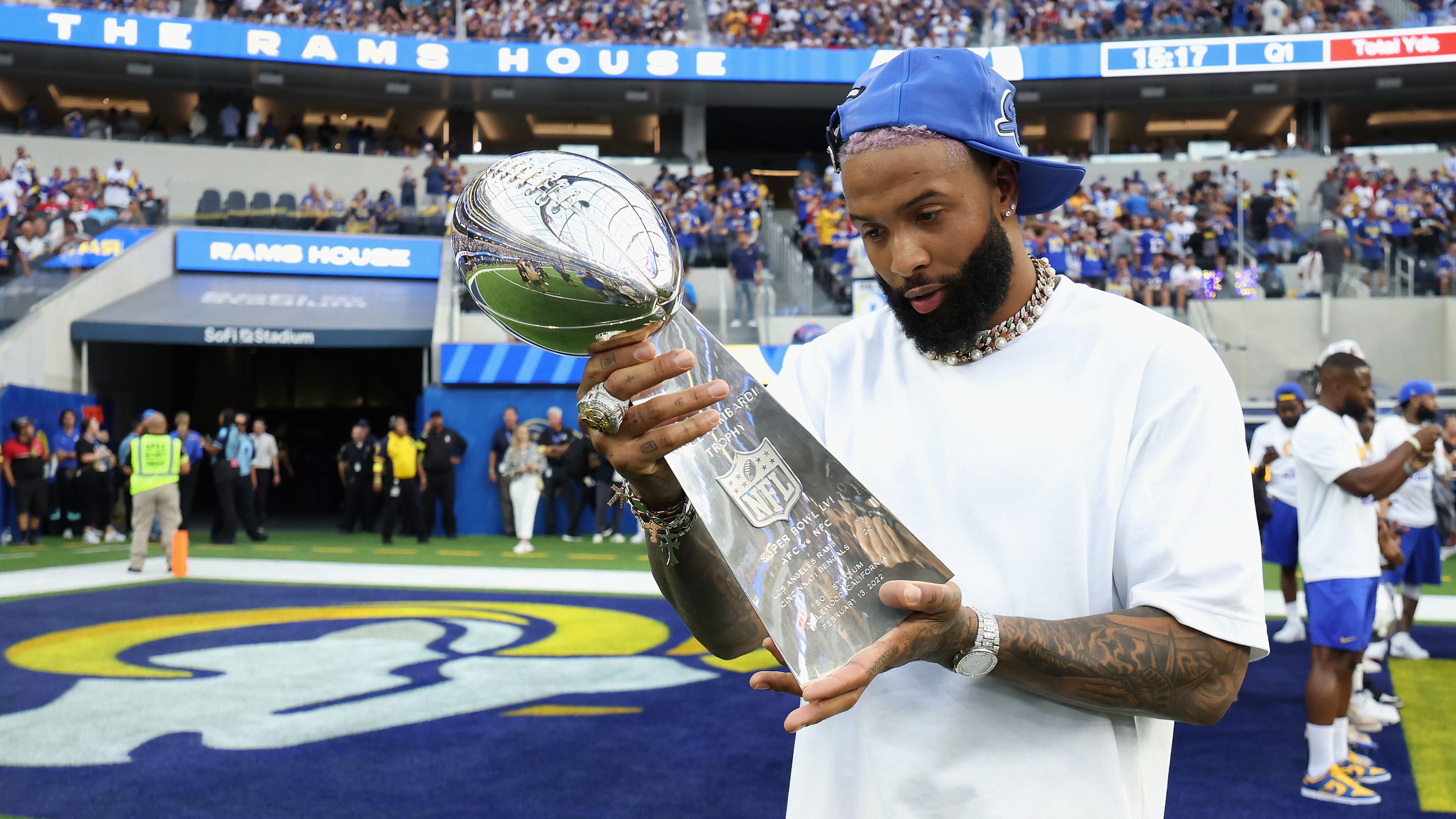Odell Beckham Jr. welcomed back by Rams for Super Bowl banner ceremony:  'This one's for you' | Fox News