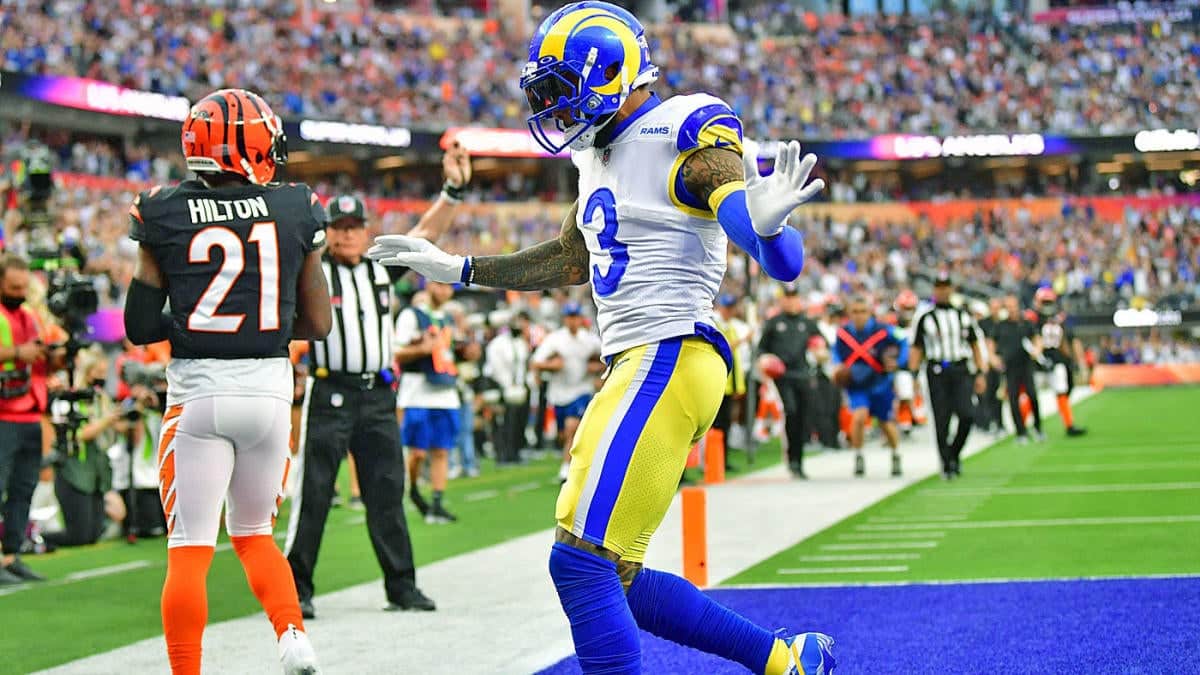 Super Bowl 2022: Odell Beckham Jr. scores first touchdown of Rams'  championship win over Bengals - CBS Sports
