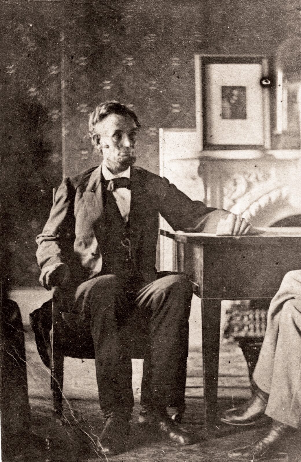 Lincoln at his desk - White House Historical Association