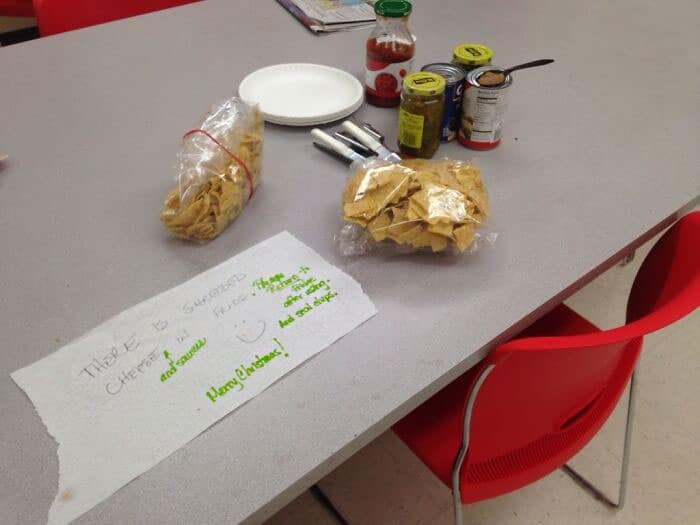 I Work At Target And Had To Work Christmas Eve. I Was Told By Our HR Person That There Would Be A Nacho Bar In The Break Room. You Can Imagine My Disappointment I Work At Target And Had To Work Christmas Eve. I Was Told By Our HR Person That There Would Be A Nacho Bar In The Break Room. You Can Imagine My Disappointment