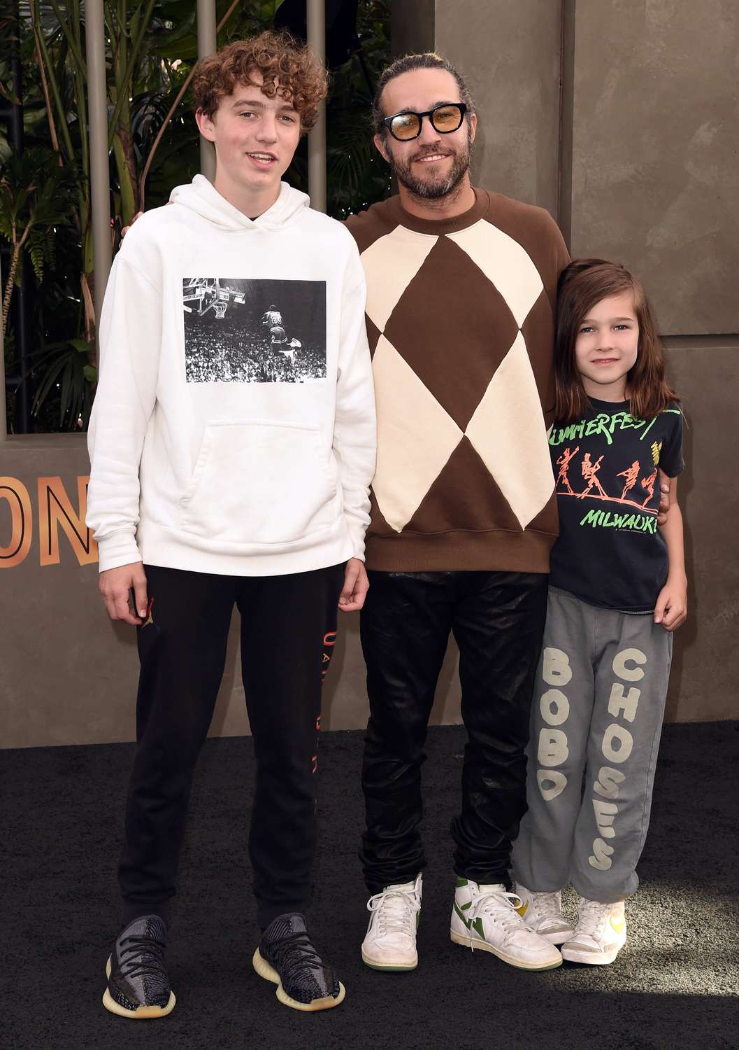 Pete Wentz Brings Sons Bronx and Saint to Jurassic World Premiere: Photo