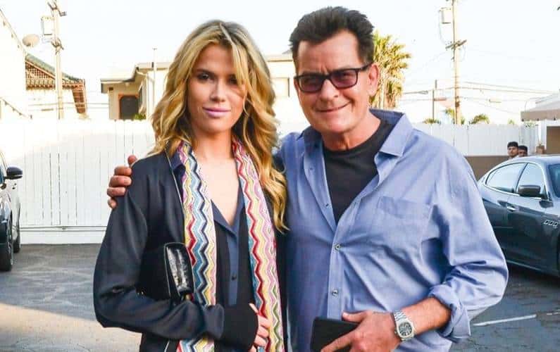 Charlie Sheen, girlfriend step out wearing matching moustaches