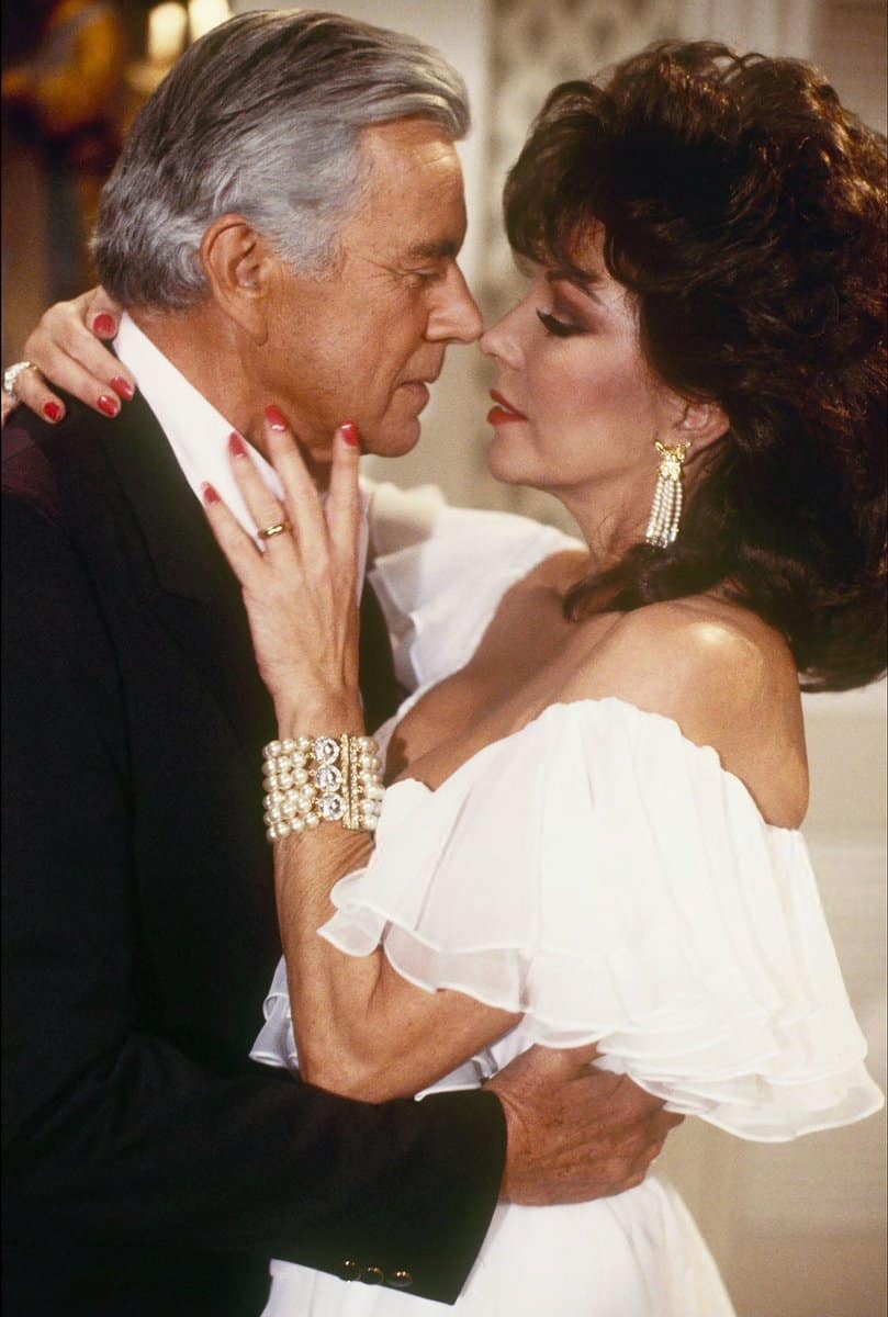 Promos of Blake and Alexis from #Dynasty episode 7x14, “A Love Remembered”,  part 1. Posted on Tumblr by joancollinscollection @Joancollinsdbe  #JohnForsythe
