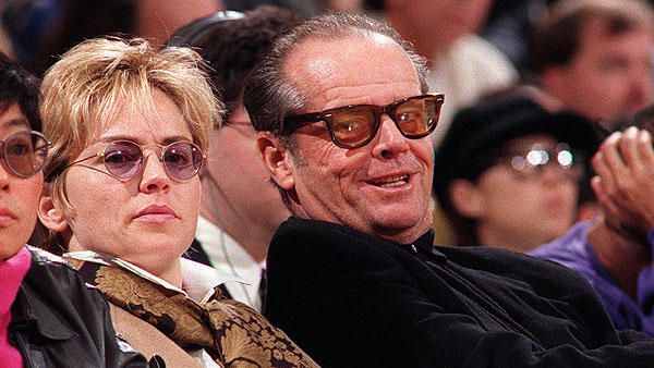 Jack Nicholson and girlfriend Sharon Stone
