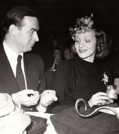 Marlene Dietrich und Erich Maria Remarque in Hollywood, 1940.