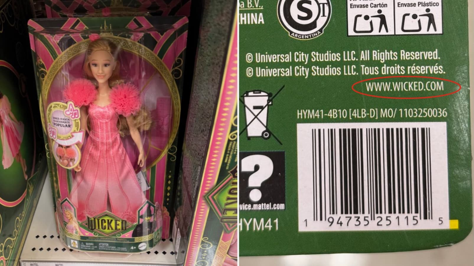 Mattel's Wicked Dolls Mistakenly List Adult Film Website on Packaging