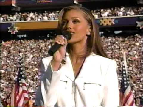 Superbowl 30 - Anthem- Vanessa Williams (flyover from Shaw AFB)