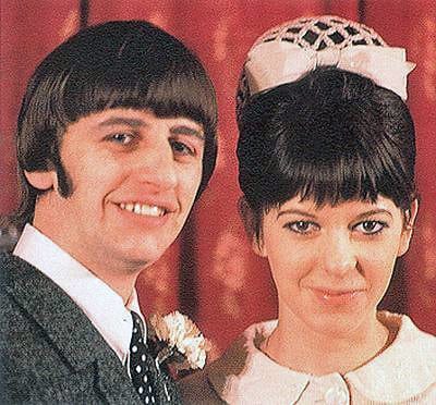 Ringo Starr and Maureen Cox on their wedding day in 1965.