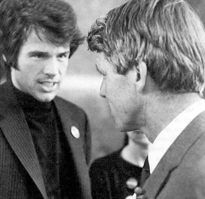 Warren Beatty campaigned for Bobby Kennedy in his ill-fated 1968  presidential bid.