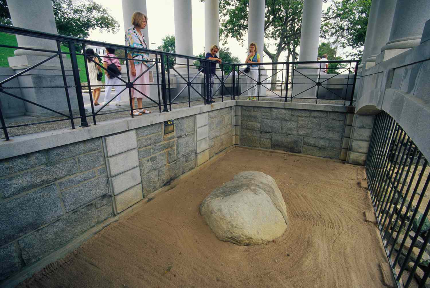 Visiting Plymouth Rock in Massachusetts