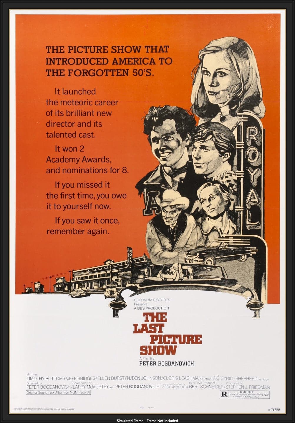 The Last Picture Show (1971) Original R1974 One-Sheet Movie Poster - Original Film Art - Vintage Movie Posters